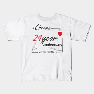 24 Year anniversary Kids T-Shirt